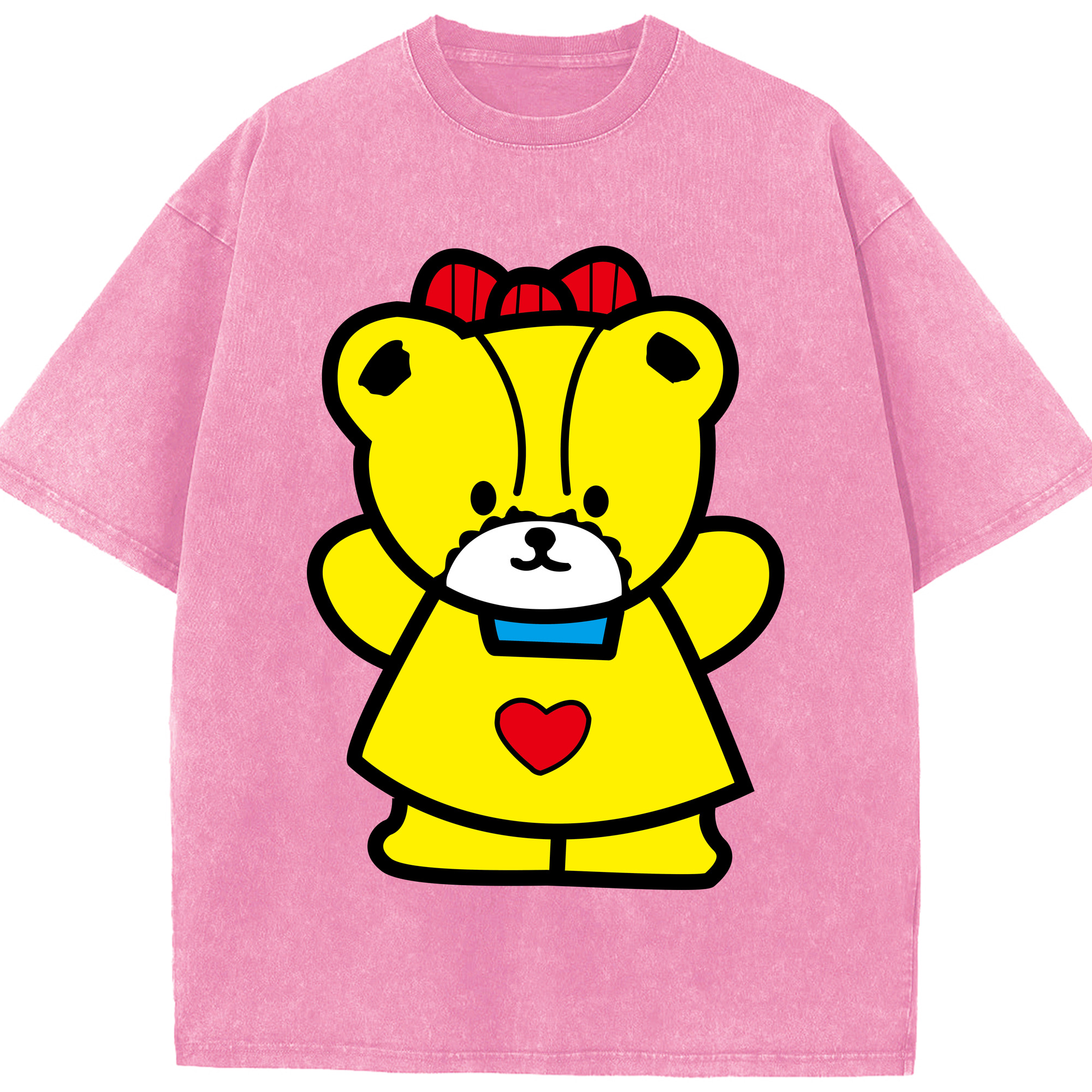 （画像用） Hello Kitty ハローキティ 綿100% ヴィンテージ風 半袖Tシャツ（フロントプリント）